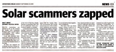 Solar Scammers Zapped