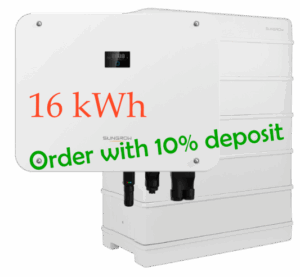 Sungrow Three Phase 15KW Inverter/16 kWh Battery
