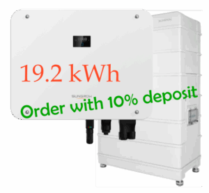 Sungrow Three Phase 15KW Inverter/19.2 kWh Battery